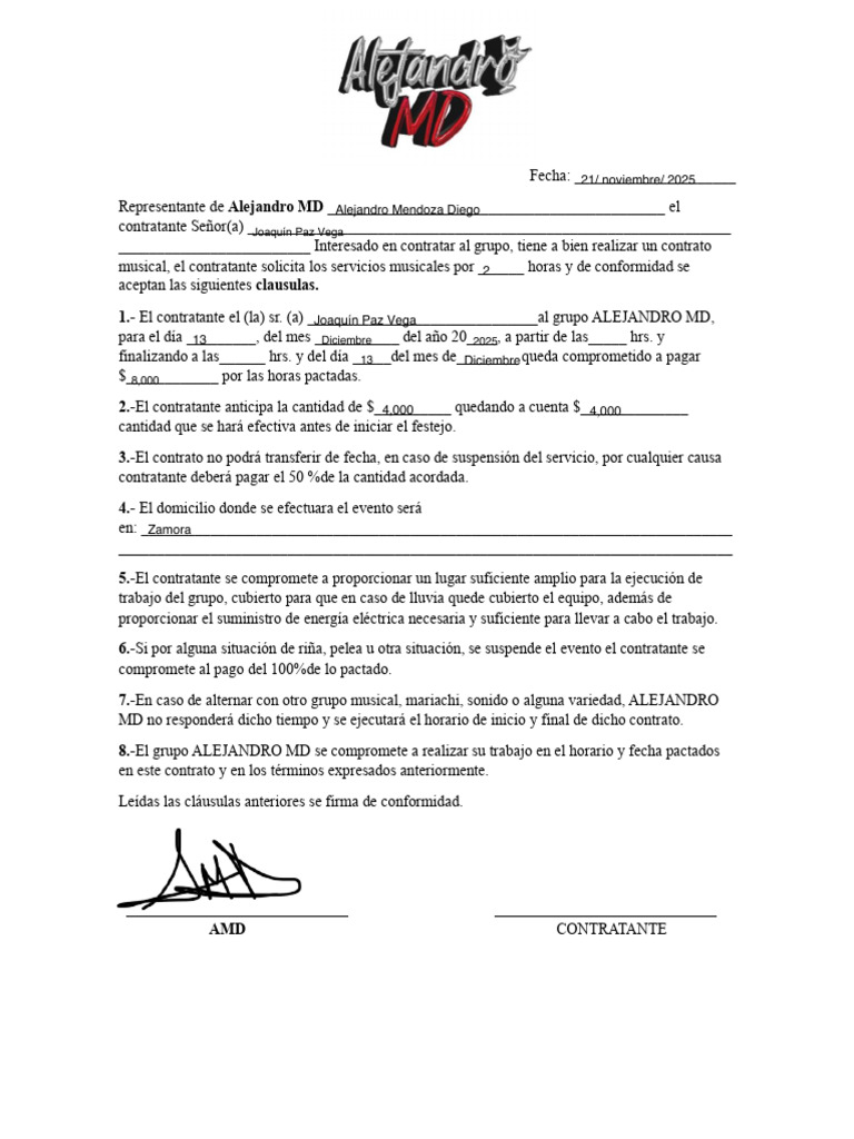 Contrato MD | PDF