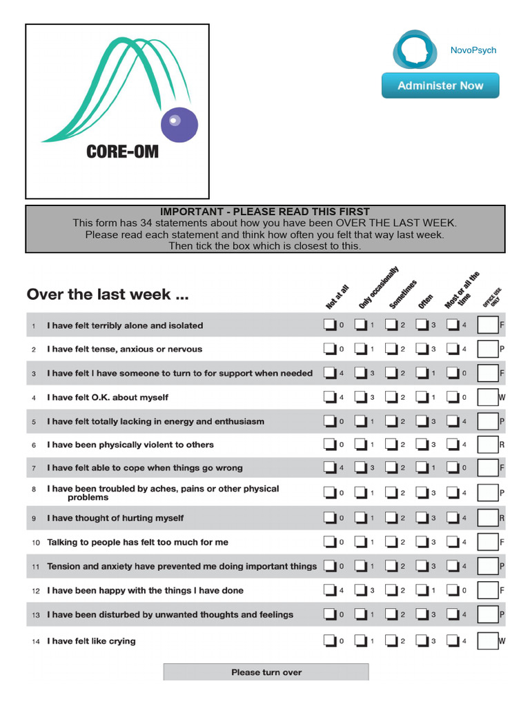 New Updated Core Om Novopsych PDF | PDF