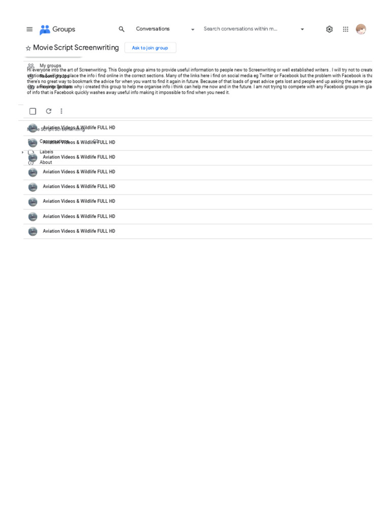 Movie Script Screenwriting - Google Groups | PDF