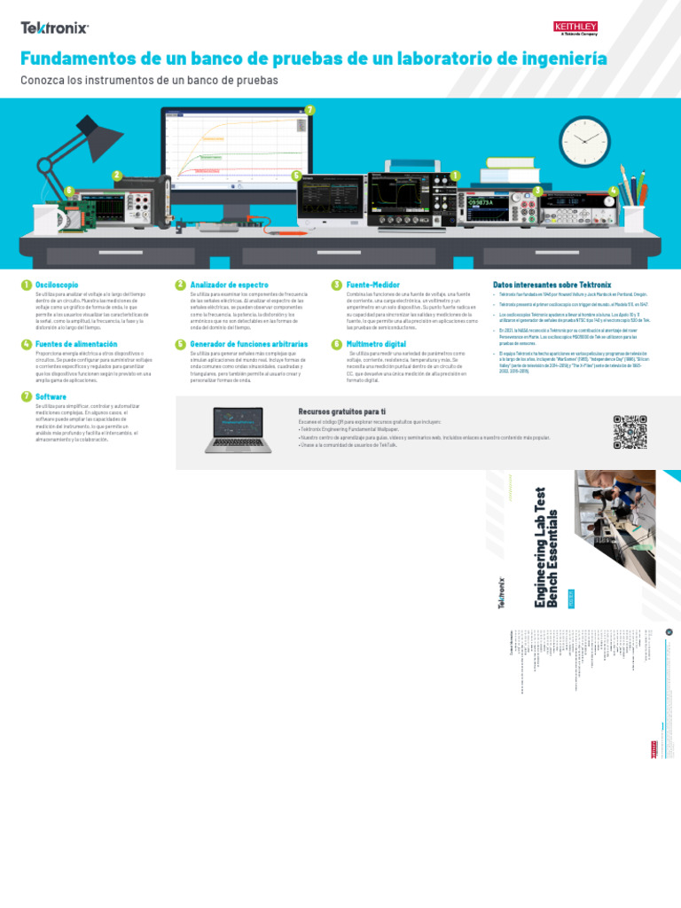 Engineering Lab Test Bench-poster ES | PDF | Electricidad | Electrónica