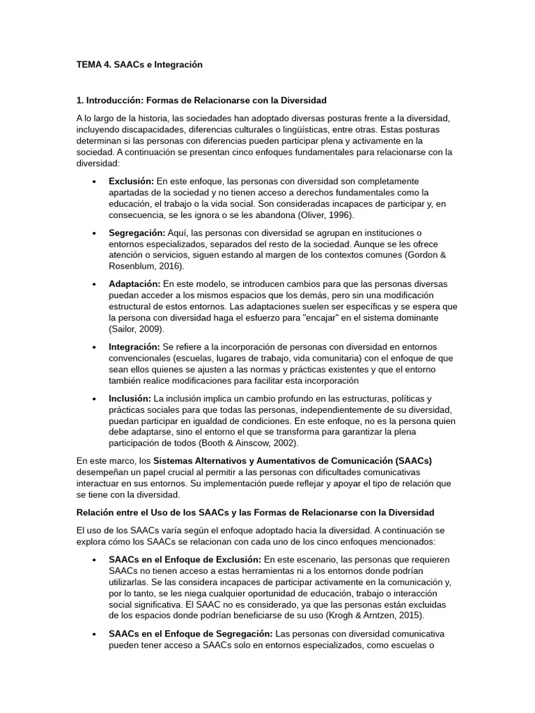 Tema 4. Saac e Integracion | PDF | Evaluación | Comunicación