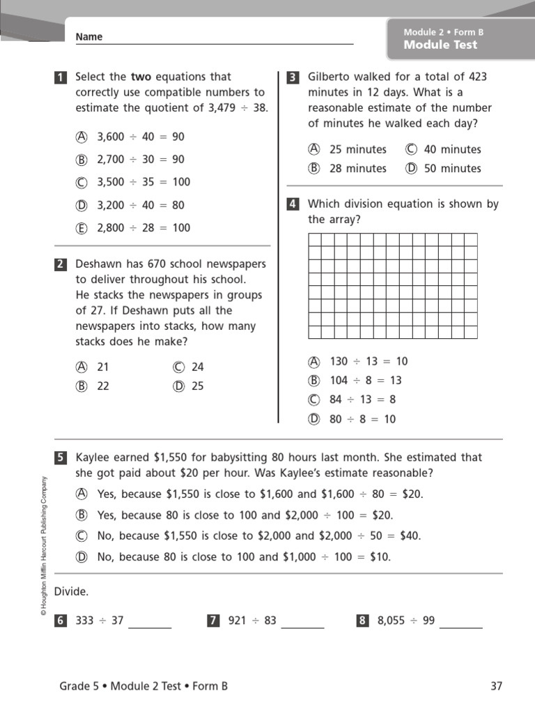 Module_2_Test_FormB | PDF | Flowers