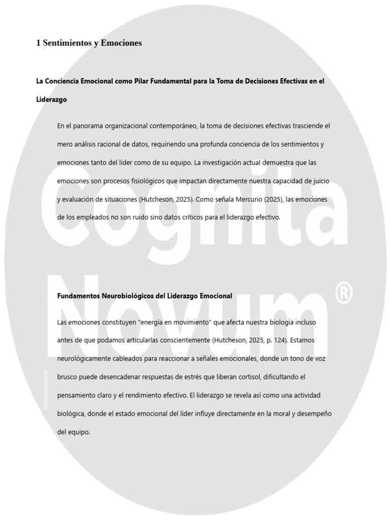 1 Sentimientos y Emociones Scribd | PDF | Las emociones | Liderazgo