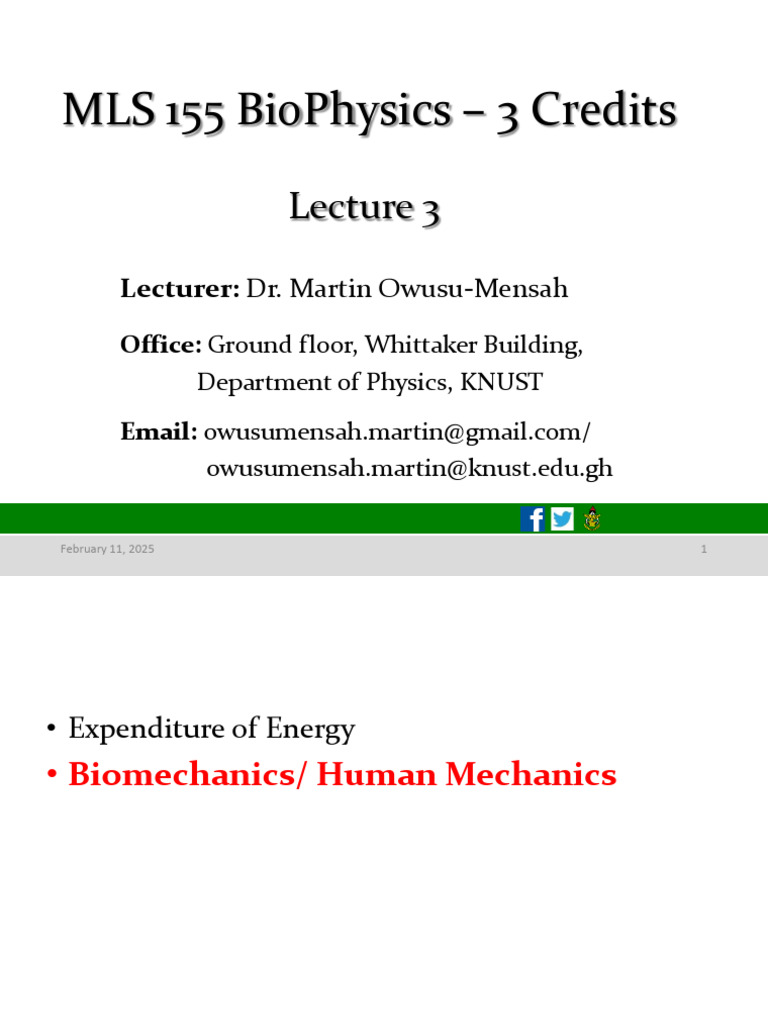 Lecture 3_Human Mechanics_student Version New by DA | PDF | Anatomical ...