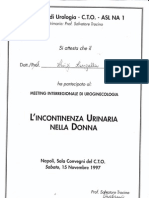 Ginecologo Luigi Langella - L'Incontinenza Urinaria Nella Donna