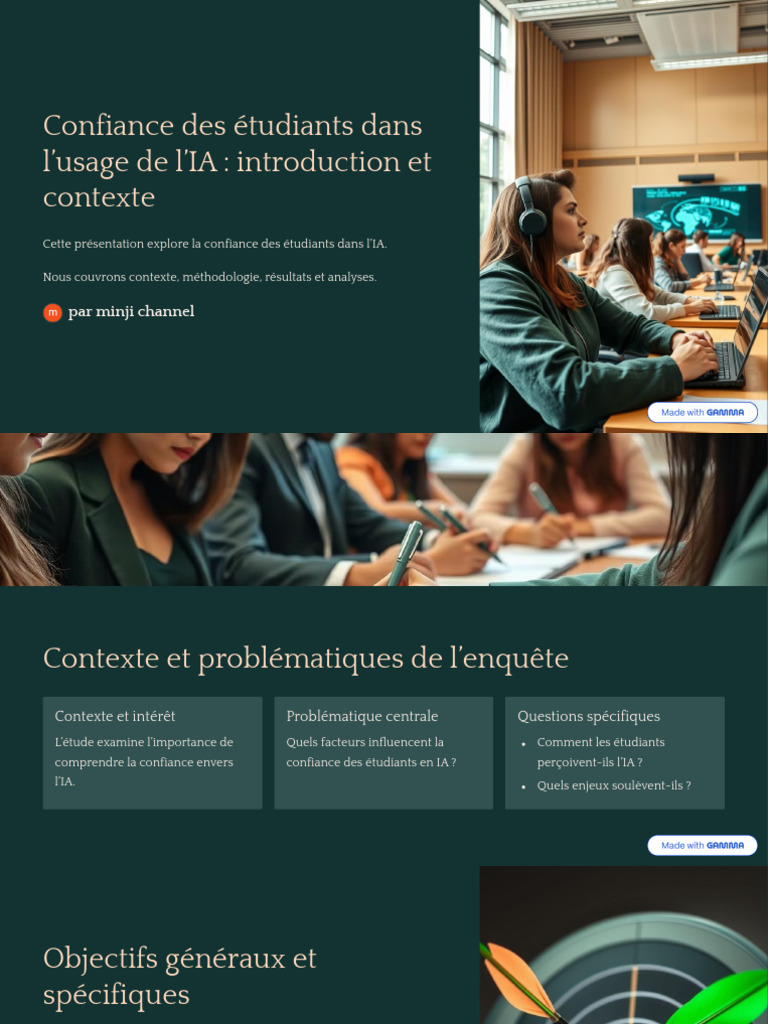 Confiance Des Etudiants Dans Lusage de LIA Introduction Et Contexte ...