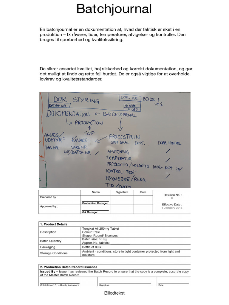 SOP Og Batchjournal PDF | PDF