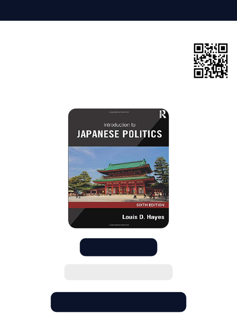 Introduction to Japanese Politics 6th Edition Louis D. Hayes ebook ...