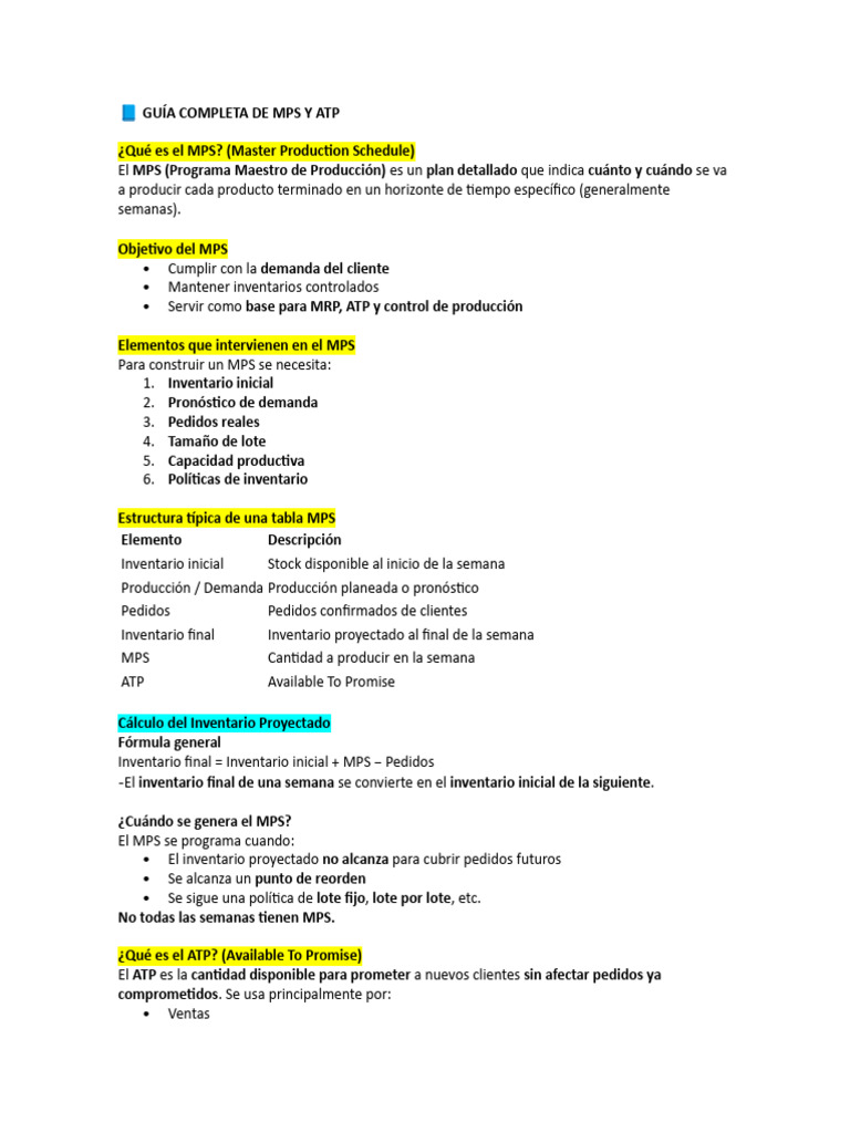 ? Guía Completa de Mps y Atp | PDF