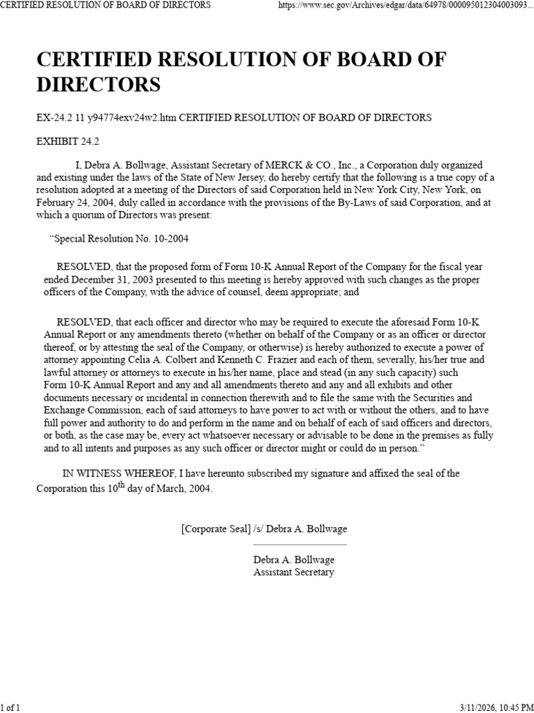 Board Resolution | PDF | Legal Documents | Government