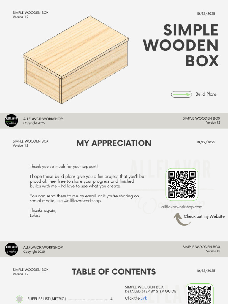 Simple Wooden Box Plans | PDF