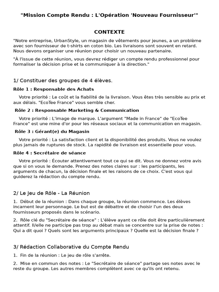 Co Inter Compte Rendu 6 | PDF