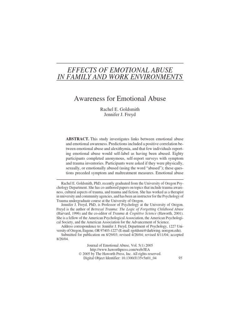 NO - CMIS+TSC-40+SCL-90 - Effects of Emotional Abuse in Family and Work ...