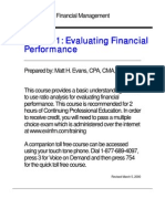 Business Finance Excellence in Financial Management Evaluating Financial Performance