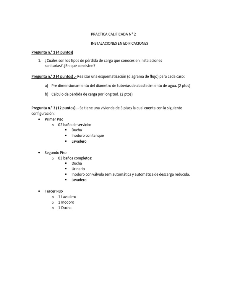 Practica Calificada 2 - 2025 II | PDF
