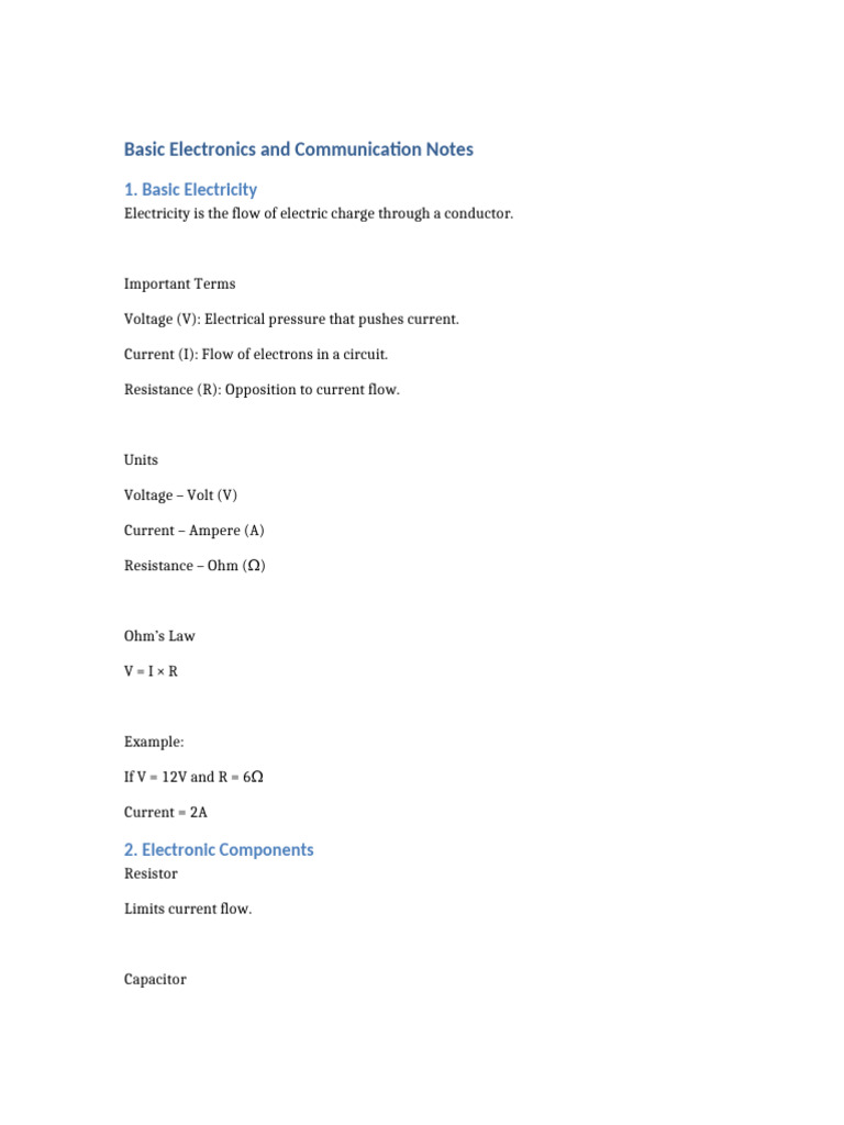 Communication Operator Notes-1 | PDF | Antenna (Radio) | Radio