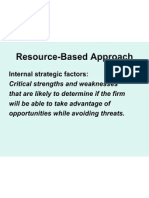 Resource-Based Approach: Internal Strategic Factors
