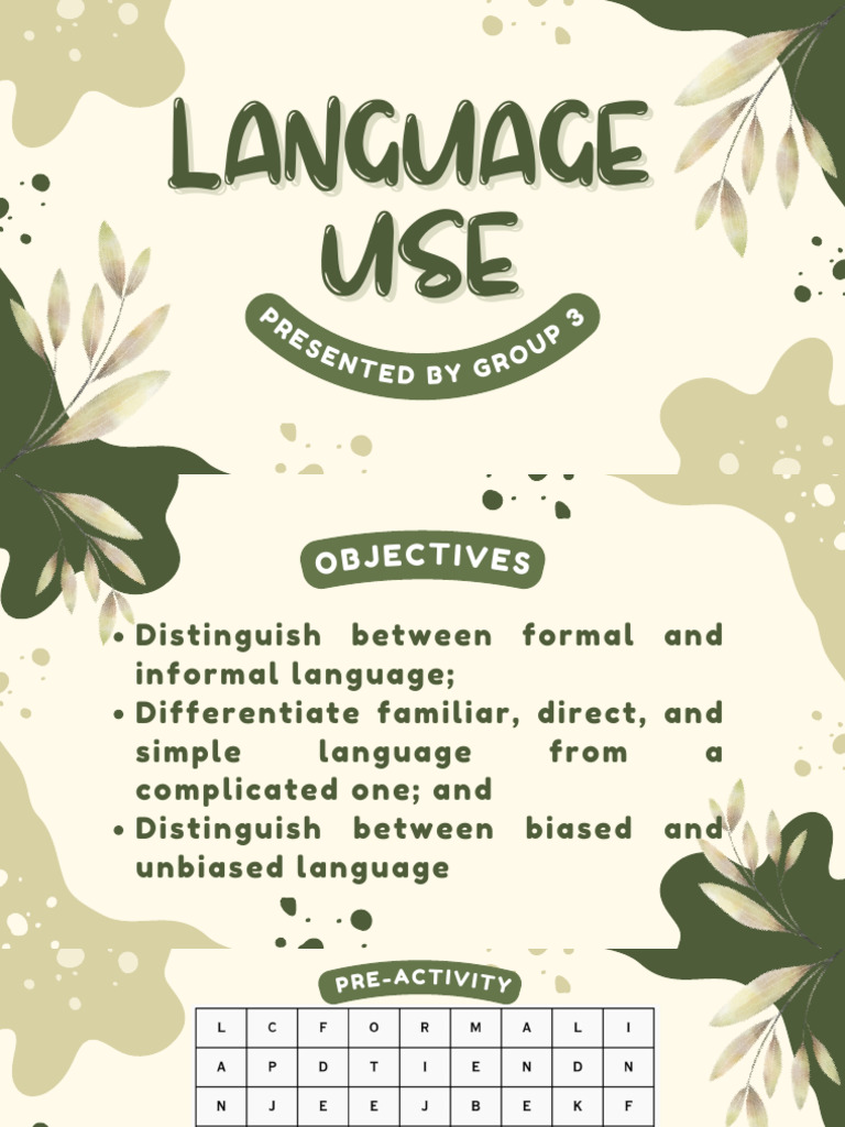 GROUP 3 LANGUAGE USE_20260308_193916_0000 | PDF | Bias | Stereotypes