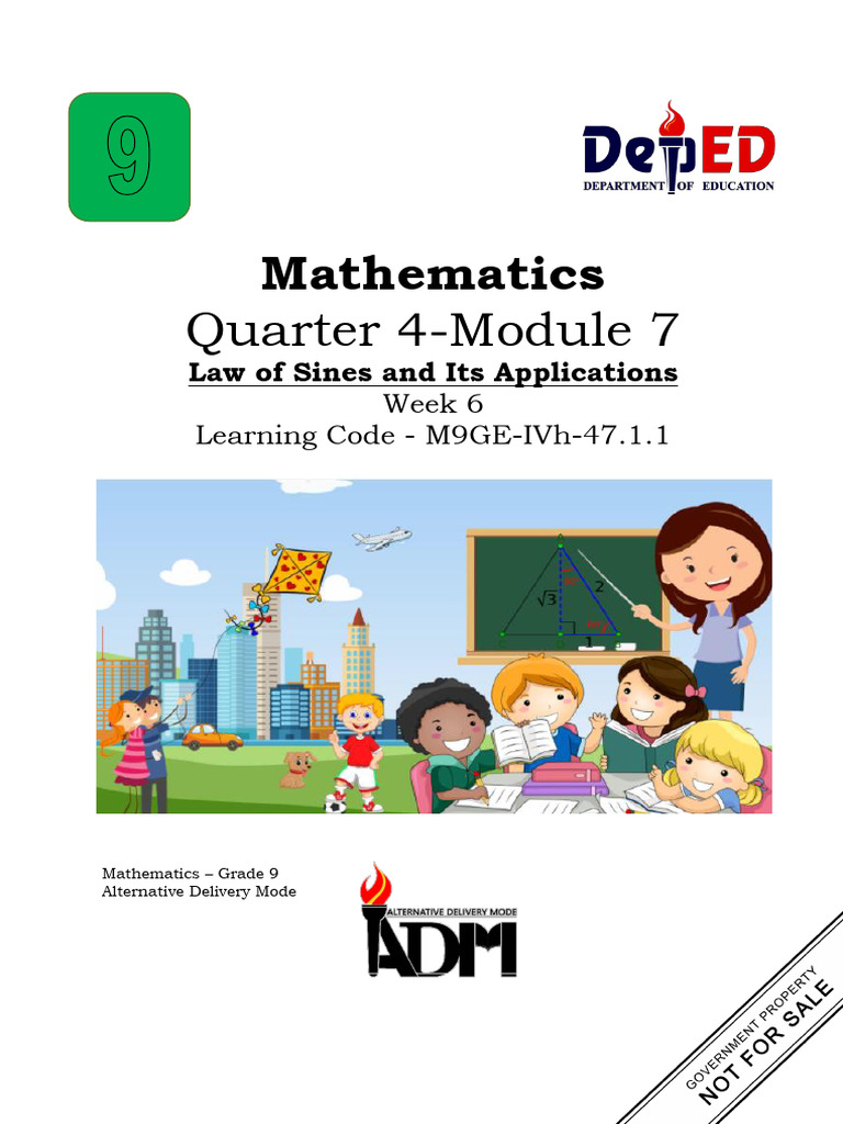 Math 9 q4 Mod7 Division Slem | PDF | Trigonometric Functions | Triangle
