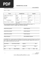 Lease Forms Residential Lease Agreement