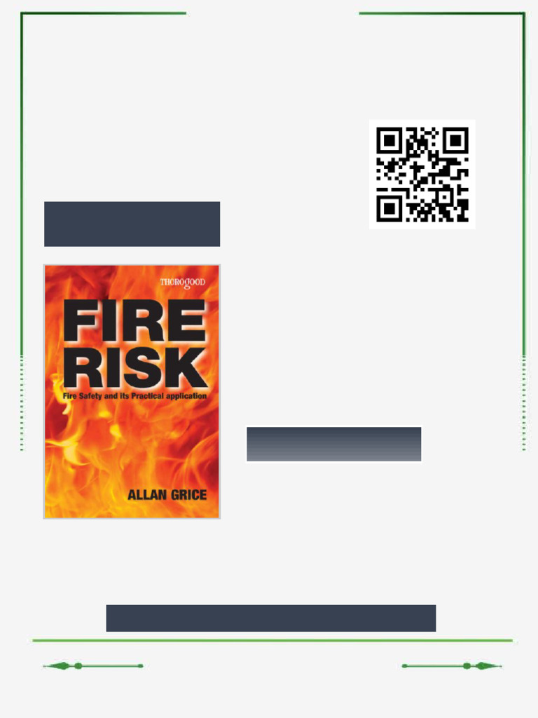 Fire Risk Fire Safety Law and Its Practical Application Allan Grice ...