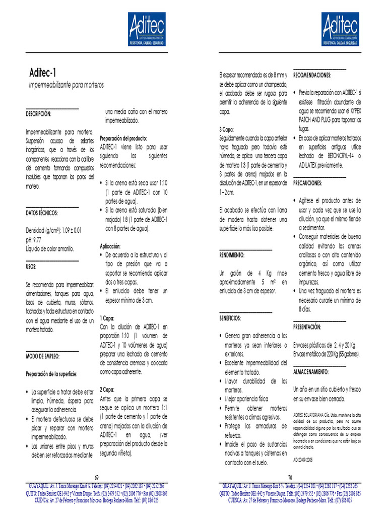 Manual Del Constructor Aditec 39 | PDF | Mortero (Albañilería) | Cemento