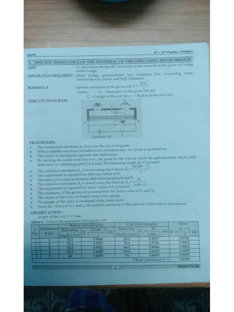 Physics Practical | PDF