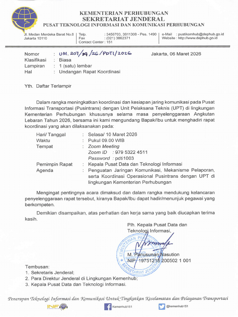 UM. Und. Rapat Penguatan Jaringan Komunikasi 2C Mekanisme Pelaporan 2C ...