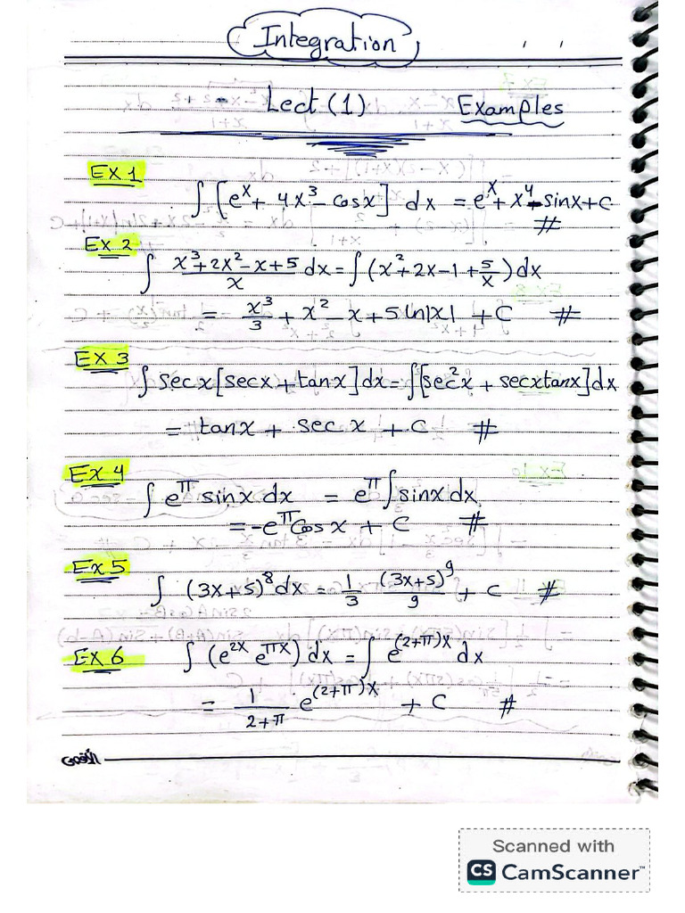 Lect1 Integration Basic | PDF