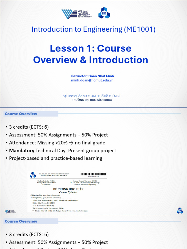 HCMUT_ME1001_L1L2 | PDF | Internet Of Things | Information Age