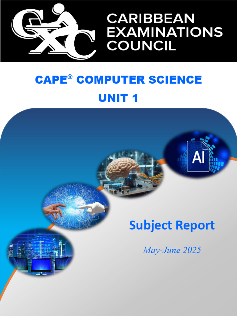 RPT2025 CAPEJune Computer Science Unit 1 Subject Report | PDF | Logic ...