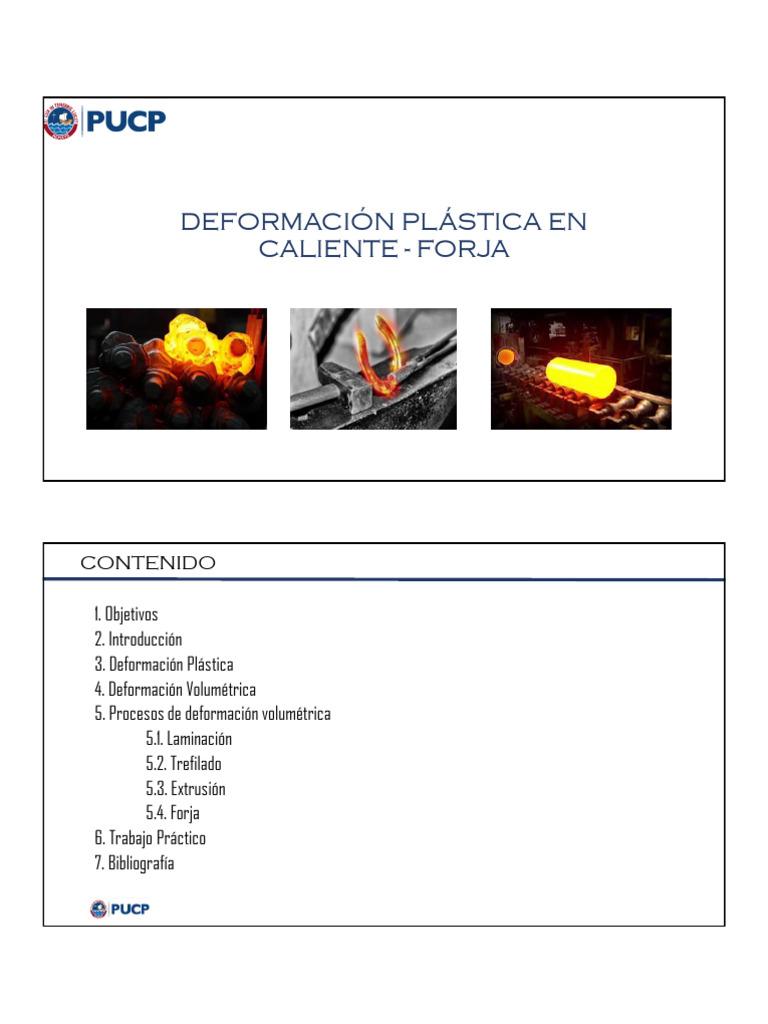 Deformación Plástica - Forja | PDF | Forjar | Laminado (metalmecánica)