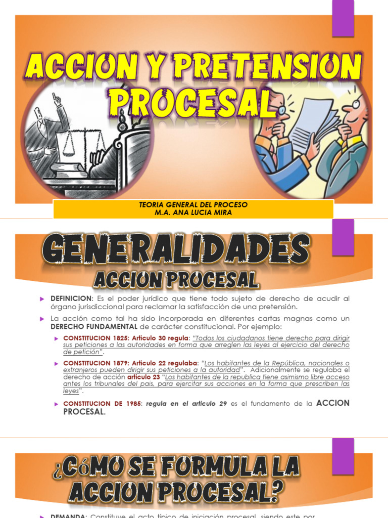 6.+Accion+y+Pretension+Procesal | PDF | Ley procesal | Demanda judicial