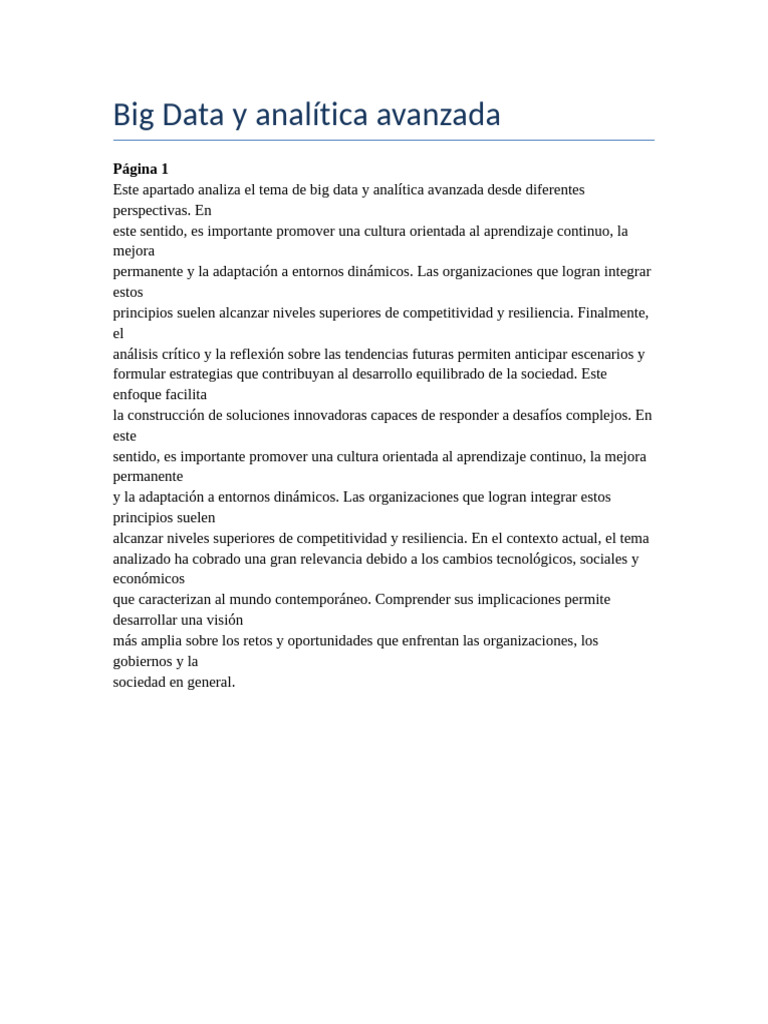 Documento 15 Big Data y Analítica Avanzada | PDF | Big Data ...