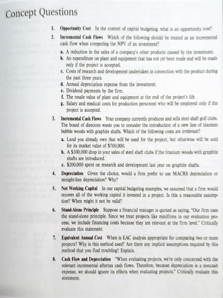 Ch6 - Corporate Finance Questions | PDF