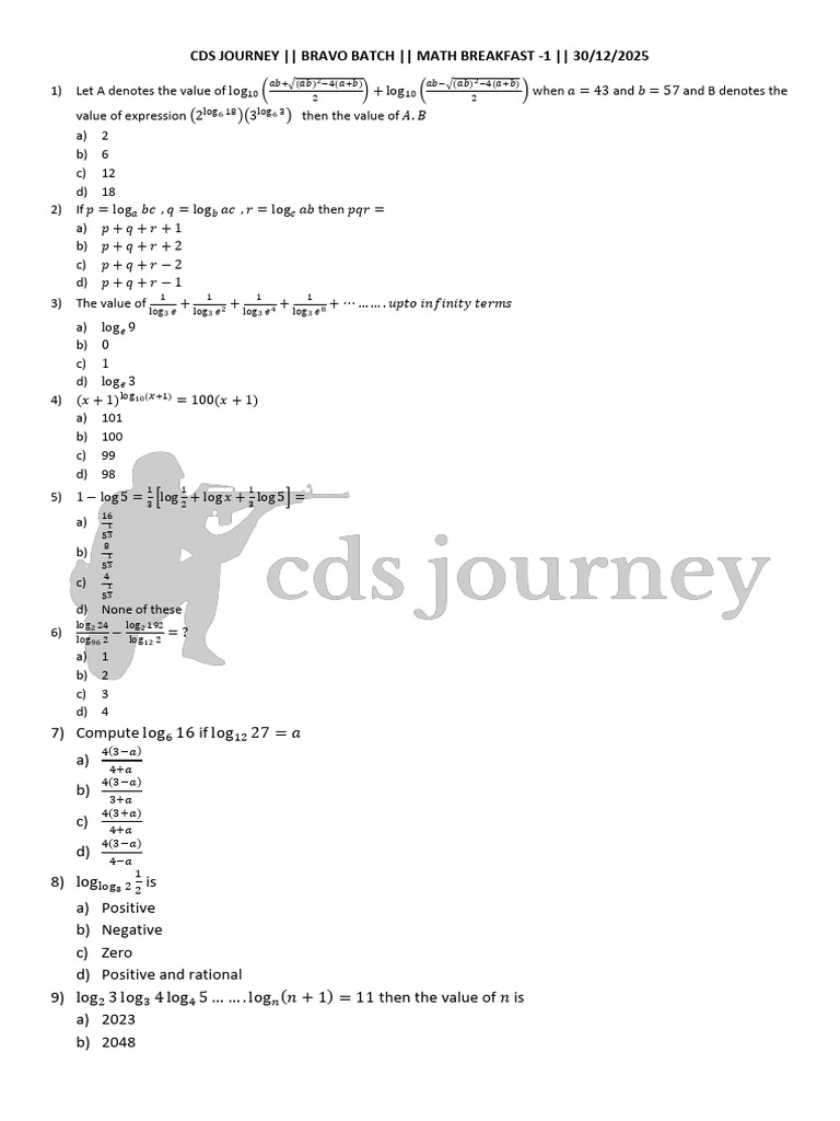 Math Breakfast 1 | PDF | Mathematics | Discrete Mathematics