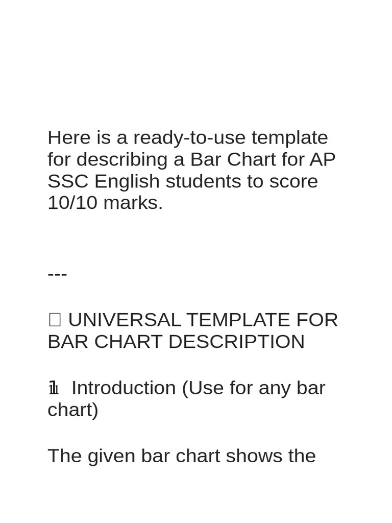 Bar Chart Notes | PDF