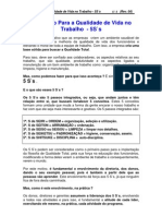 Educação para A Qualidade de Vida No Trabalho - 5S