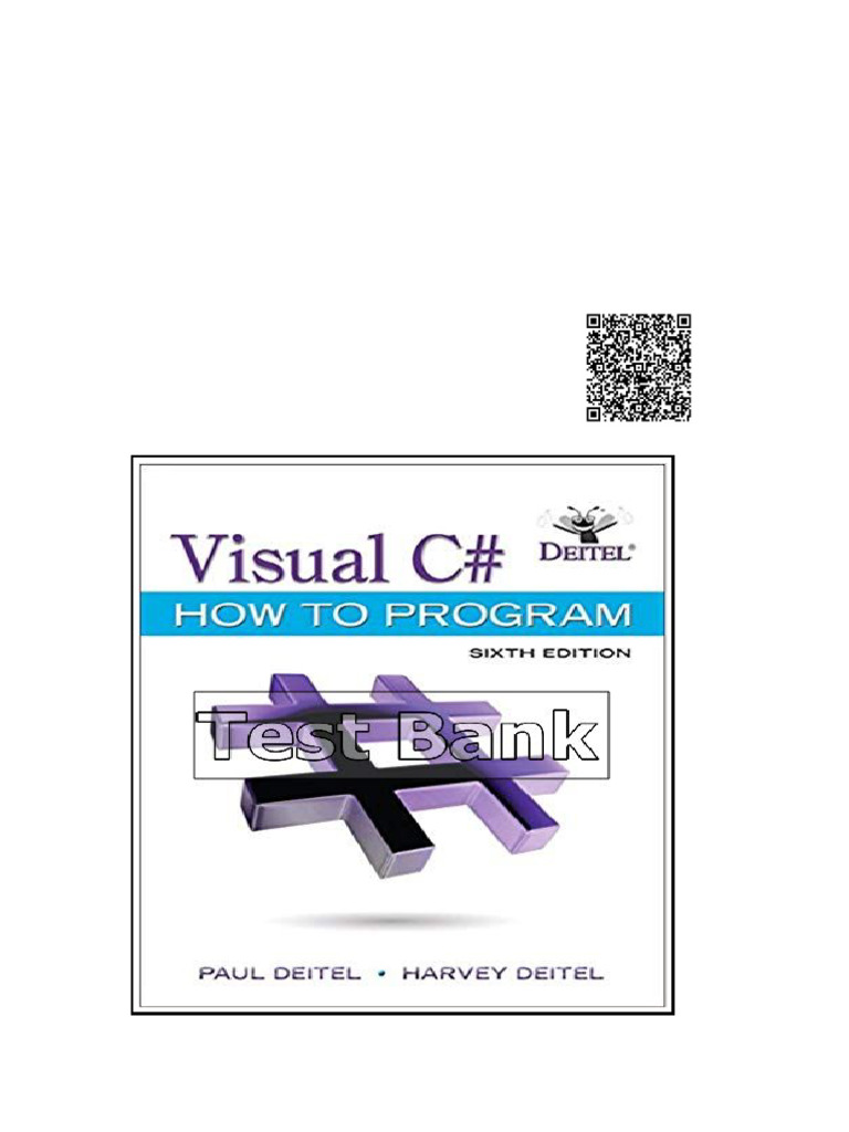 Visual C# How To Program 6th Edition Deitel Test Bank | PDF | Parameter ...