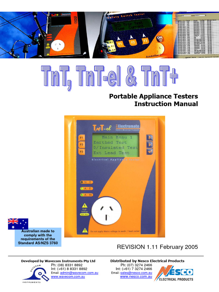 Nesco TNT Electromate PAT | PDF | Insulator (Electricity) | Electricity