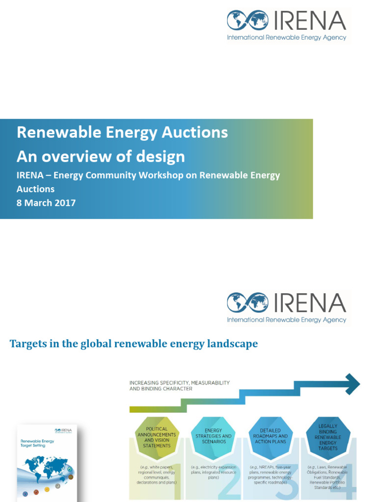 IRENA Renewable Energy Auctions An overview of design | PDF | Auction ...