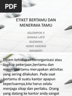 Etiket Bertamu Dan Menerima Tamu