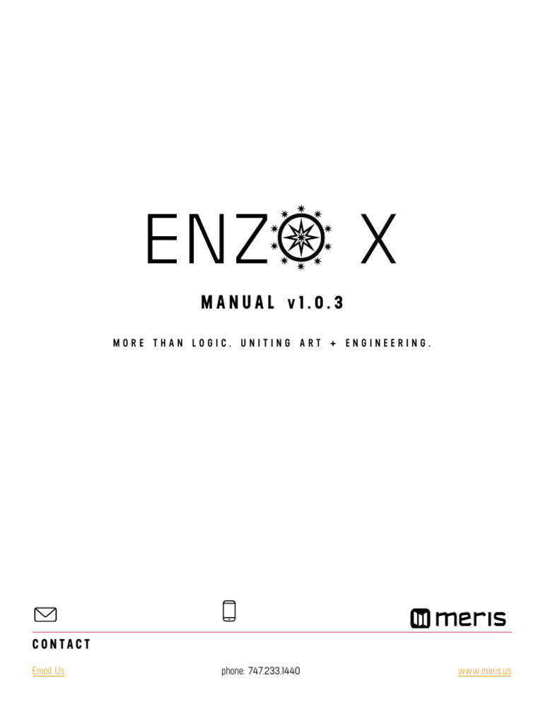 Enzo X Manual v1.0.3 | PDF | Synthesizer | Filter (Signal Processing)