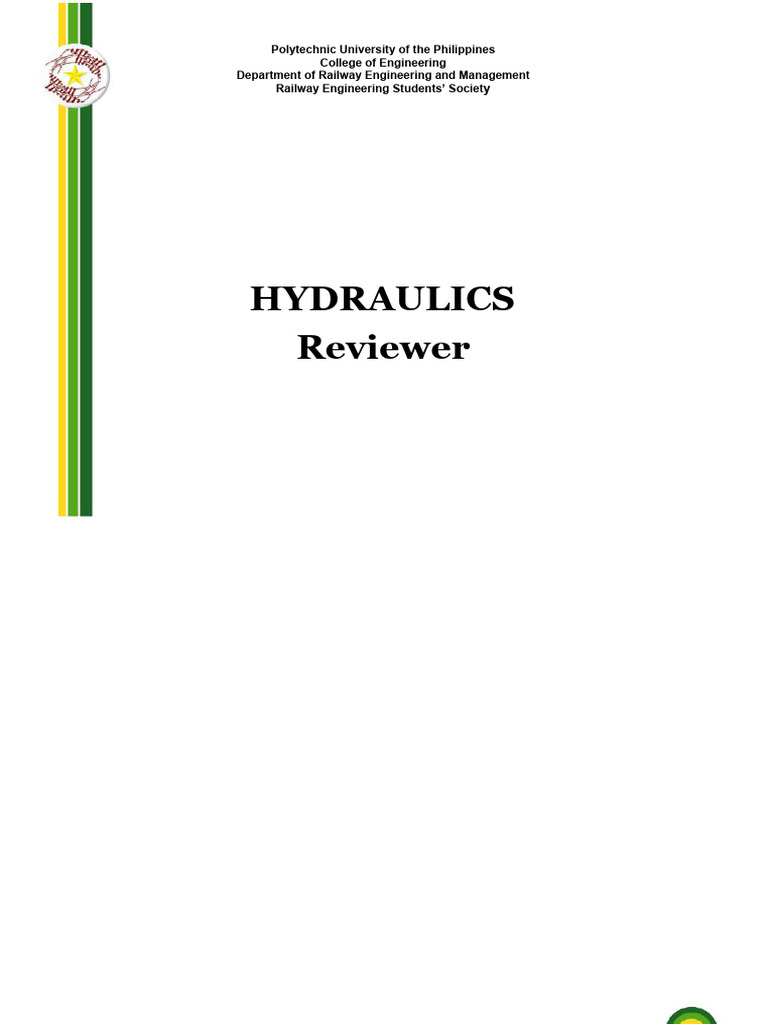 3 Hydraulics Reviewer | PDF | Pressure | Pressure Measurement
