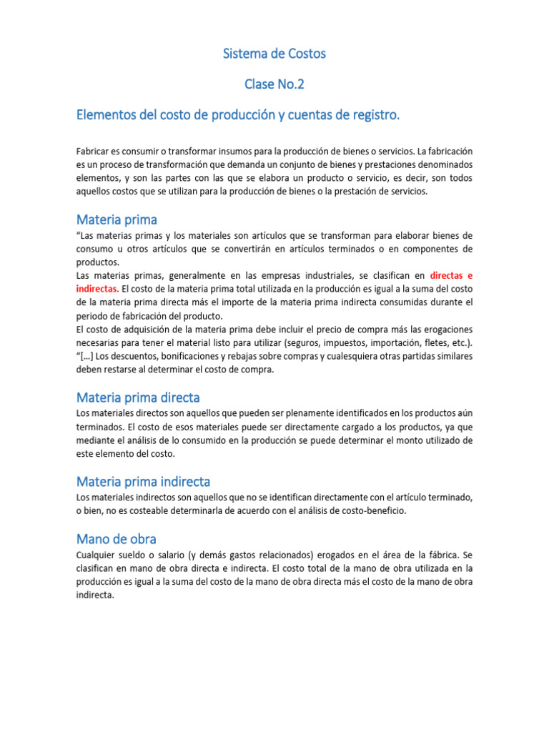 Sistemas de Costo | PDF | Costo | Contabilidad