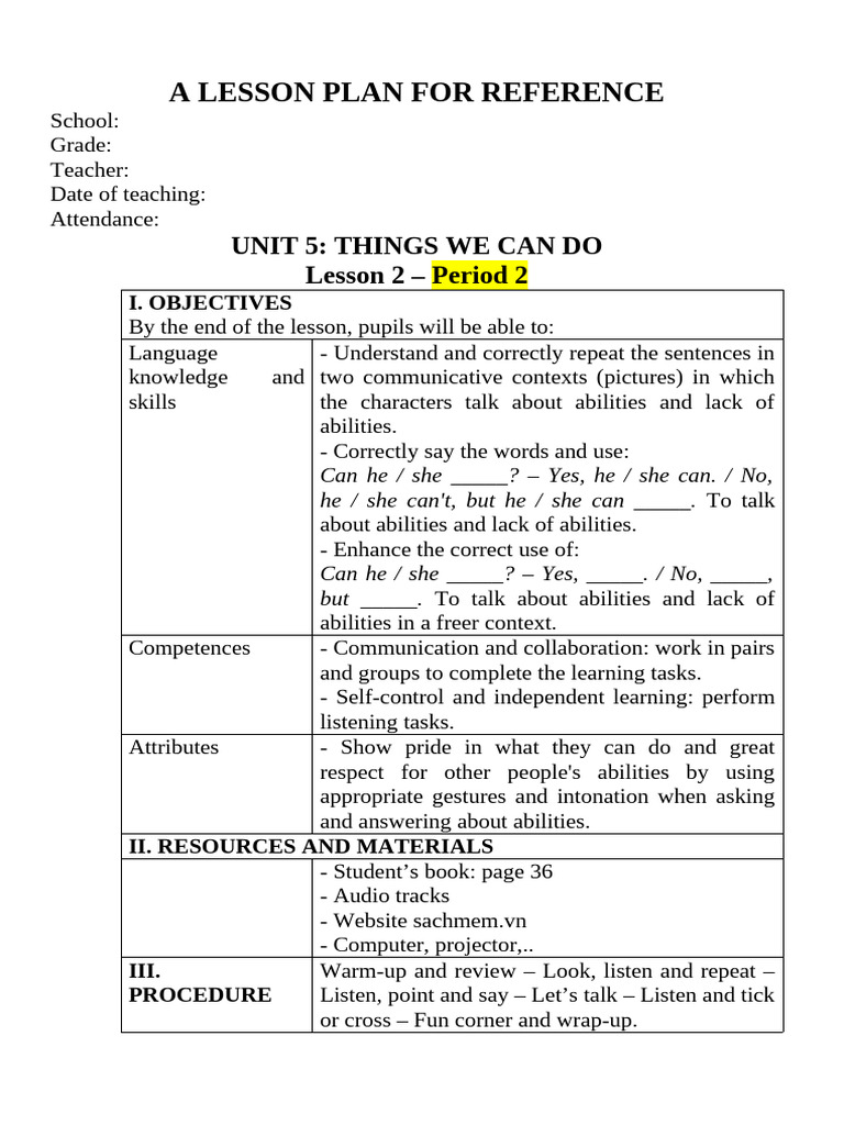 Group 7 - Lesson Plan | PDF | Lesson Plan | Teachers