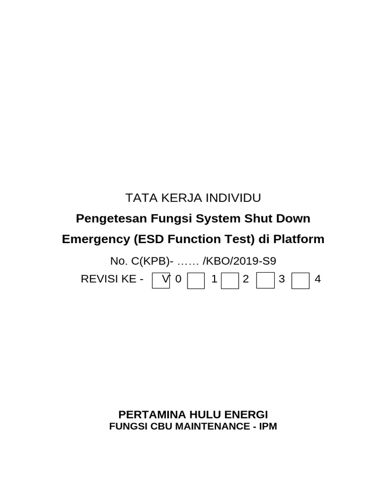 TKI ESD Function Test Remote Paltform | PDF