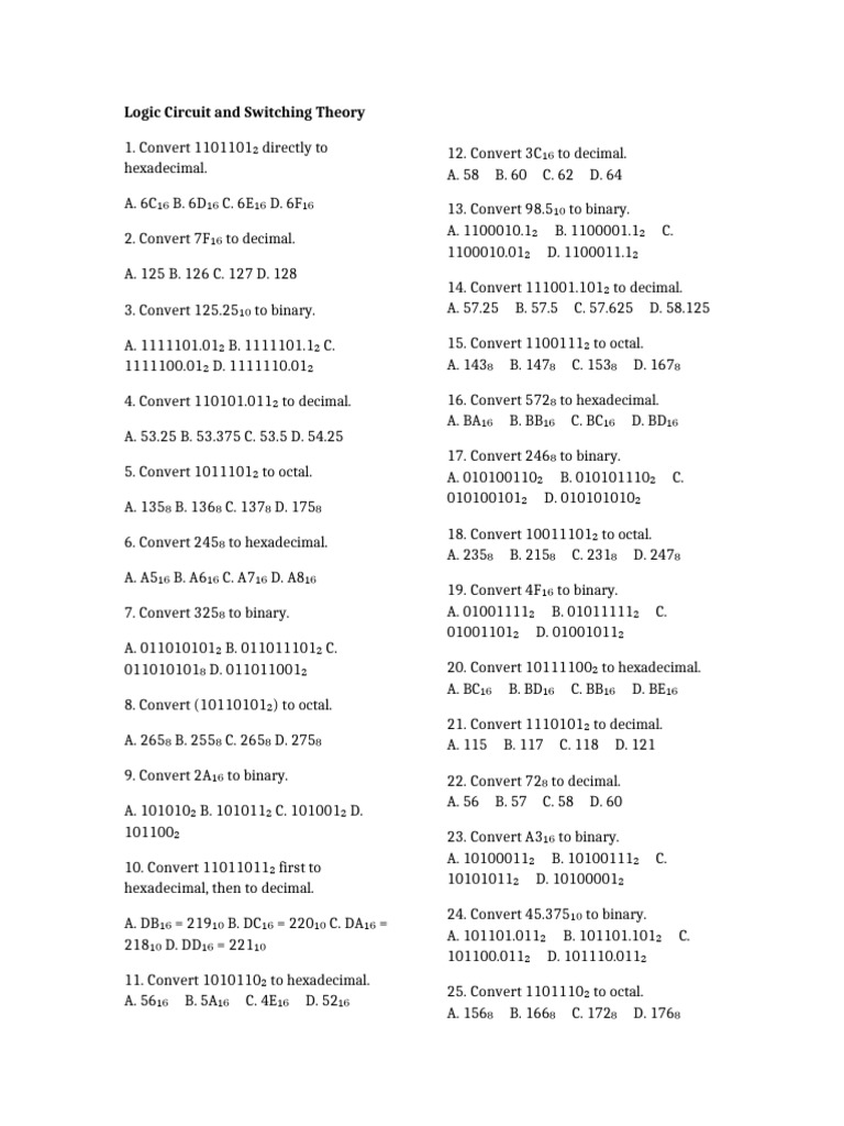 Logic Circuit and Switching Theory | PDF | Central Processing Unit ...