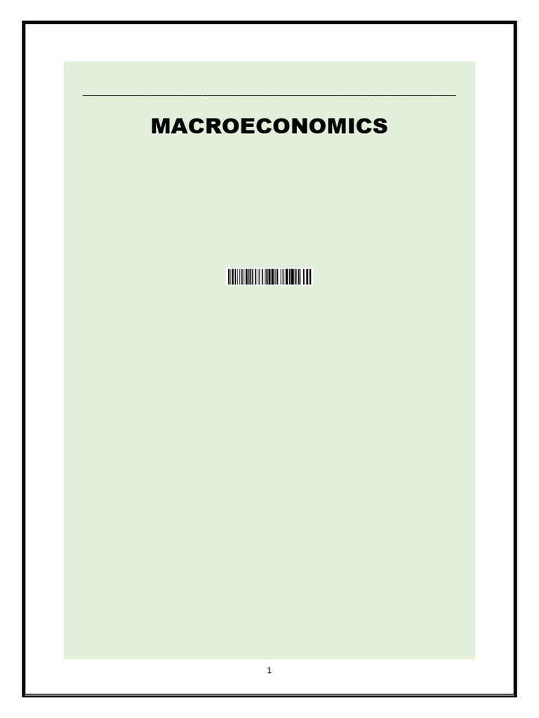 Macroeconomics Notes 2026 Grade 12 - 105303 | PDF | Gross Domestic ...