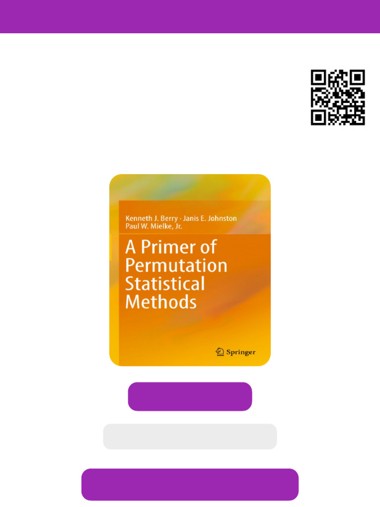 A Primer of Permutation Statistical Methods Kenneth J. Berry Ebook ...